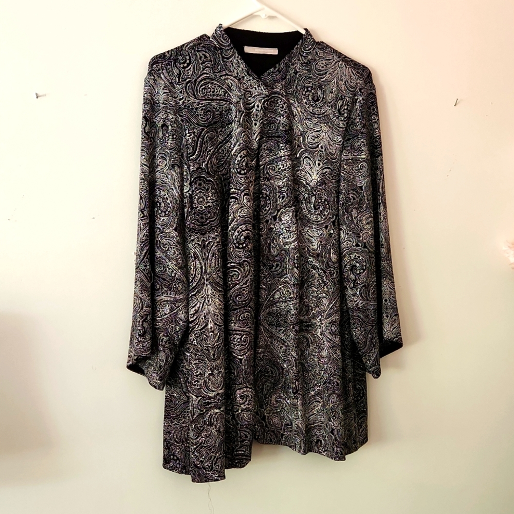 Beautiful Peningtons two peice top set sparkling size 2x